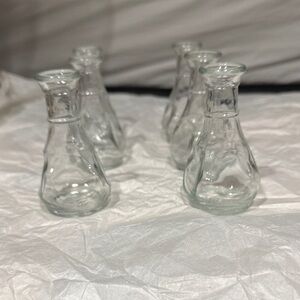 Elegant Clear Glass Vases Set